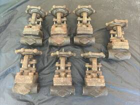 B3604xu Crane Lot Of 7 Fb W Gate Valve 1/4 Inch Class 800 1975 Psi