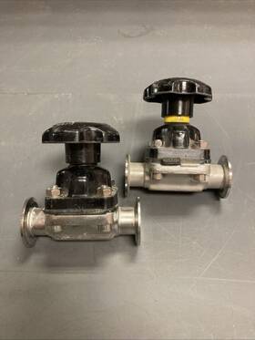 Cwp145 Crane Saunders Lot Of 2 Valve 316l Used U.s.a. Seller