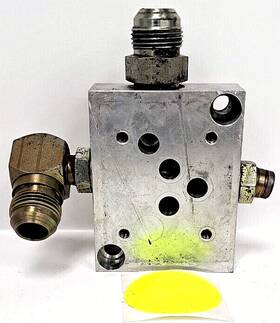Ad05sps8s Daman Aluminum Hydraulic Valve Block 3/4 Inch Flare Fittings 3/8 Fnpt