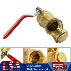I012-a081 Darupsun 1 Inch Bsp Brass Y Type Strainer Filter Ball Valve Equal Female Thread D