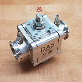 83d-tcstmc Das Dn40 3-way Stainless Steel Ball Valve Body 1.4408 316ss - Used
