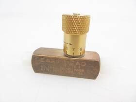 Ef10b Deltrol Brass Inline Easy Read Flow Control Valve 1/8 Inch Npt