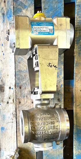 2080096r005 Dezurik A-39704cg8m 3 Inch Vpb 317 Ss Ball Valve Ansi150 With Max-air Ss31 Actuator