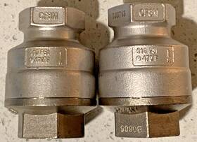 Cf8m-8368 Dft 2 Used 3/4 Inch Spring Check Valve 316 Stainless Steel Cf8m 510psi 750cwp