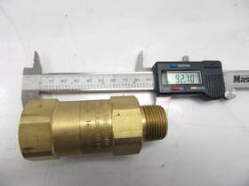 Scvs6 Dixon Valve Brass Safety Check 3/4 Inch Npt Male X Female Used Tested