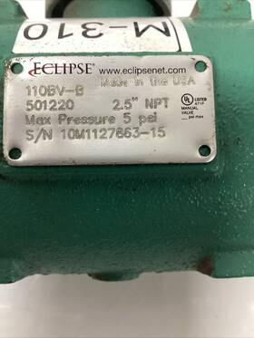 112bv-b Eclipse Butterfly Valve M-310s