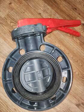 Pvc80bfv600x Era Sch 80 6 In Butterfly Valve
