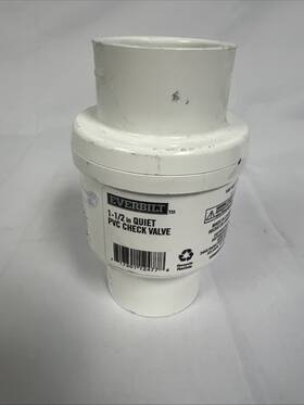 1007 Everbilt 717301124778 1-1/2 Inch Quiet Pvc Check Valve #1007 835 150