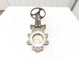 37r-316 Fabri-valve 37r 4 Inch Stainless Knife Gate Rising Stem Lug Style