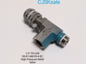 Ss-r1-m8-f8-4-sc Fd-lok Ss-r1-m8-4-sc 1/2 Inch High Pressure Relief Valve Used