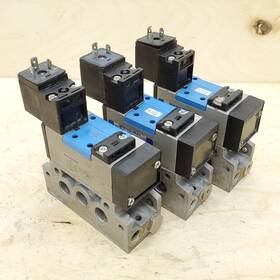 2-d-1-fr-s-c Festo 159716 24vdc Solenoid Valve Mn1h-5/2-d-1-fr-s-c Catalog # With Manifold Base