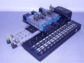 Iifg-02-1 Festo Iifg-02-1/8-12-bu Solenoid Manifold Assembly With 4 Msv-3 Coils T114