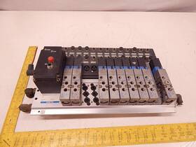 Iifg-02b-1 Festo Iifg-02b-1/8-12-bu Lot Of 9 Mvh-5-1/8 Ifb8-02 Solenoid Valves With Manifold