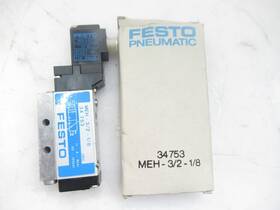 Meh-3 Festo Meh-3/2-1/8 Pneumatic Solenoid Valve - With Warranty Used Tested