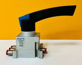Vher-bh-m04c-g14-ld Festo 4/3 Closed 1150i/min Hand Lever Valve. Tested