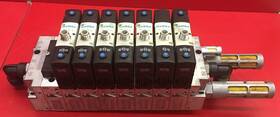 Vsva-b-p53e-h-a1-1r5l Festo Pneumatic Valve Block With 7 Valves And 8 Manifold Sub-base