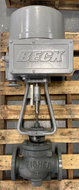 13514994 Fisher Gate Valve Size 3 Inch With Beck 0795 Control Drive