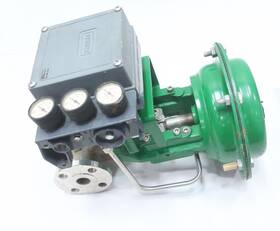 225-a3 Fisher Pneumatic Stainless Flanged Control Valve 1in 150