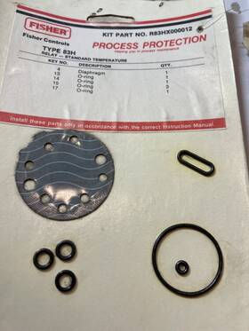 R83hx000012 Fisher Type 83h Positioner Relay Rebuild Kit- New Old Stock