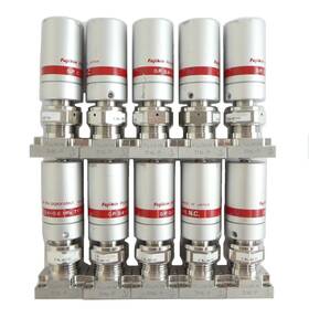 401181 Fujikin Pneumatic Diaphragm Valve Reseller Lot Of 10 Working Surplus