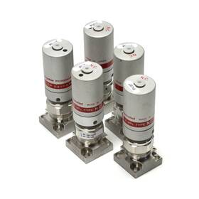 Fpr-nsdb-21-6.35-apy Fujikin Lot Of 5 Nsdb-21-6.35-apy 2-port C-seals Diaphragm Air Valve 401180