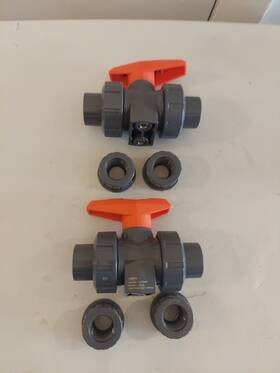 161546352 Gf 2- Georg Fischer 161 546 352 1/2 Inch Dn15 Pvc-u Fpm Ball Valve