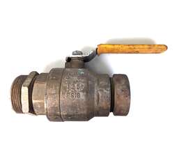 32h977 Grainger Ball Valve 2-1/2 Inch 600psi Wog Locking Lever 125psig With End Connections