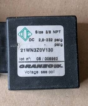 21wn3z0v130 Granzow 12v Dc Solenoid Valve 3/8 Inch Npt 8w As-is Parts
