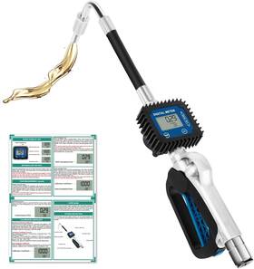 Gryvoze 768447312611 Digital Oil Control Valve Flow Meter Dispenser Nozzle 10 Gpm / 35 Lpm
