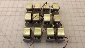 Ab0384-0c H.e. And B.s. Benson Lot Of 12 Linear Open Frame Solenoid Valve 15w T325