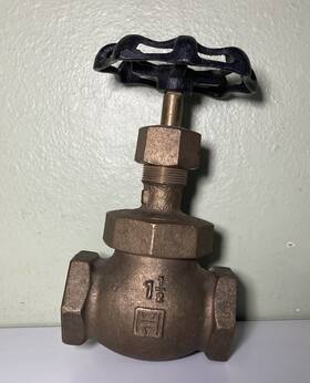 Ib412 Hammond 1-1/2 Inch Bronze Globe Valve 300s 600w Threaded Industrial Usa