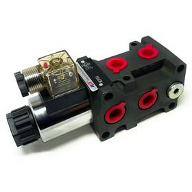 Mop066g Hanshang Hydraulic Solenoid Flow Diverter Valve Stackable Circuit Selector 6-port 2-