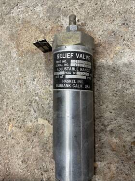 15700-25 Haskel 51799-25 Relief Valve 25k Psi 25000 Pop Off Pressure Bypass