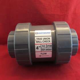 Ans161 Hayward 4 Inch Pvc True Union Ball Check Valve Gray