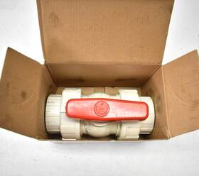 Qta1020csew Hayward Controls 2 Inch Pvc White Qta True Union Compact Ball Valve W Epdm O Rings