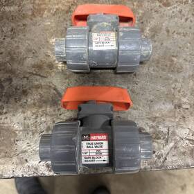 Tb1050ste Hayward 2 1/2 Inch Pvc Viton True Union Ball Valve Socket New