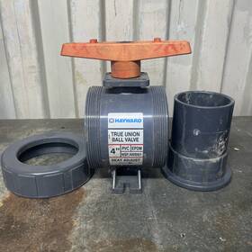 Tb1400s Hayward Viton 4 Inch Pvc Ball Valve True Union