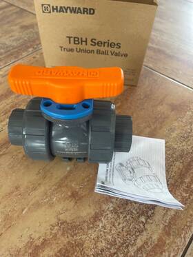 Tbh1200aste0000 Hayward New Tbh Series 2 Inch Pvc Ball Valve Soc/thd Ends