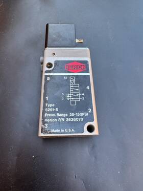 2636070 Herion 5251-s Solenoid Valve Press Range 25-150 Psi