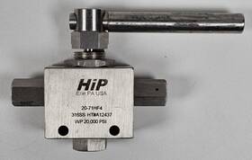 20-71hf4 Hip 2-way Trunion Npt Ball Valve Diverter 20 000 Psi 8 Pics