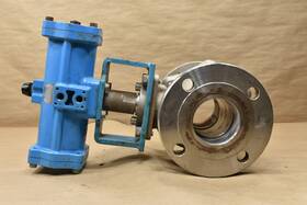 Ad08 Hisaka Works Ado8 Double Acting Actuated 3 Inch Ball Valve Max Pressure 7 Kgf/cm G