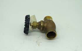 32-w430-3 Home Plumber 32-w430-3/4c Threaded Straight Stop Valve 3/4 Inch Female Brass Nop