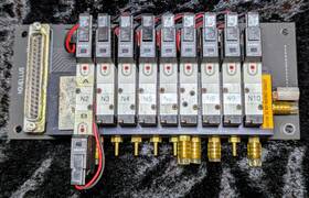 9-solenoid Humphrey Ha040e1 Valve Manifold On Novellus Db37 Pcb Single Cable Wiring Mro