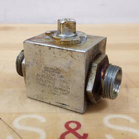 Khb-22lr-1134 Hydac 3126379-0 26/14 Pn 250 Bar Block Ball Union Valve - Used