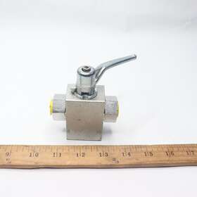 16sae-t-1112 Hydac Khb3k-10/16sae-t-1112 3-way Hydraulic Ball Valve 9/16 Inch X 3/4