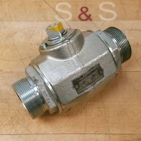 Khm-38sr-1114 Hydac Ball Valve 3939868-1 31/14 40mm I.d. 420 Psi - Used