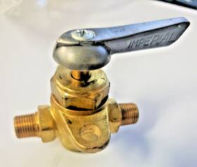 102-hd Imperial 102hd Brass 2w Shut Off Valve 1/8 X Mpt Requires Lub And Adjustments