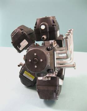 A205 Itt 1/2 Inch Pure-flo Sanitary Diaphragm Valve Assembly Advantage Actuators H7