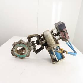 4-815l-11-3600tt Jamesbury 6 Inch Butterfly Valve And Pneumatic Actuator With Positioner