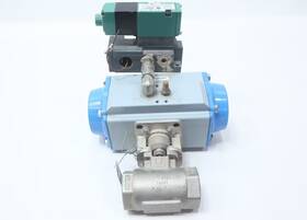 T9972 Jamesbury Pneumatic Stainless Ball Valve 1in Npt